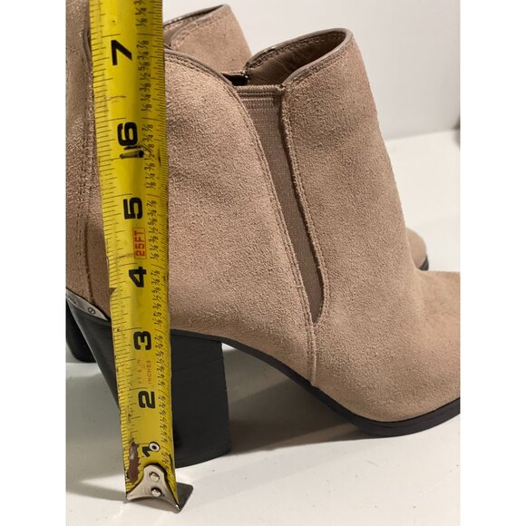 Michael Kors Womens Suede Ankle Booties Size 6.5M Tan - Picture 10 of 12